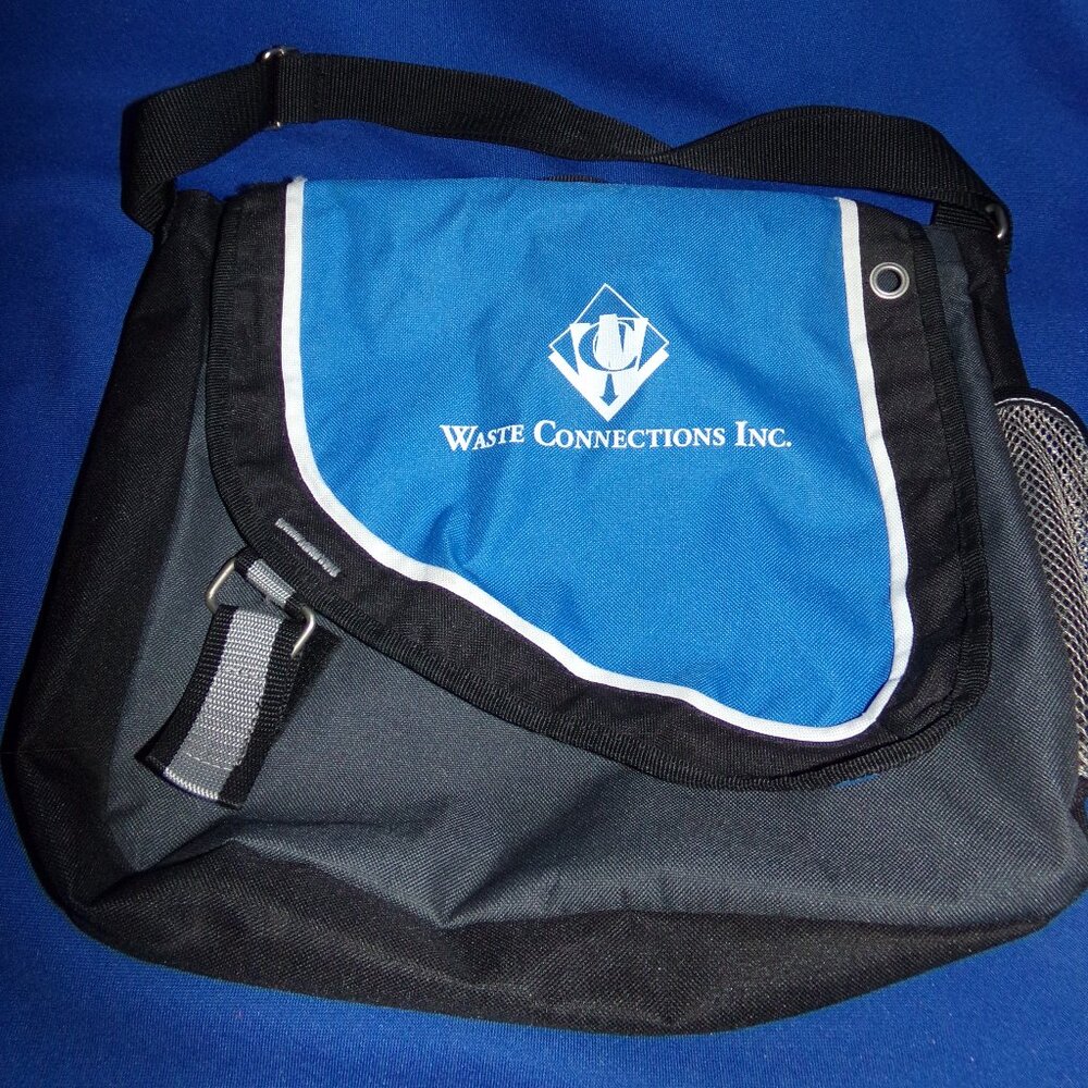 Vintage Waste Connections Carry All Bag w/Over the Shoulder Strap & Phone Pocket